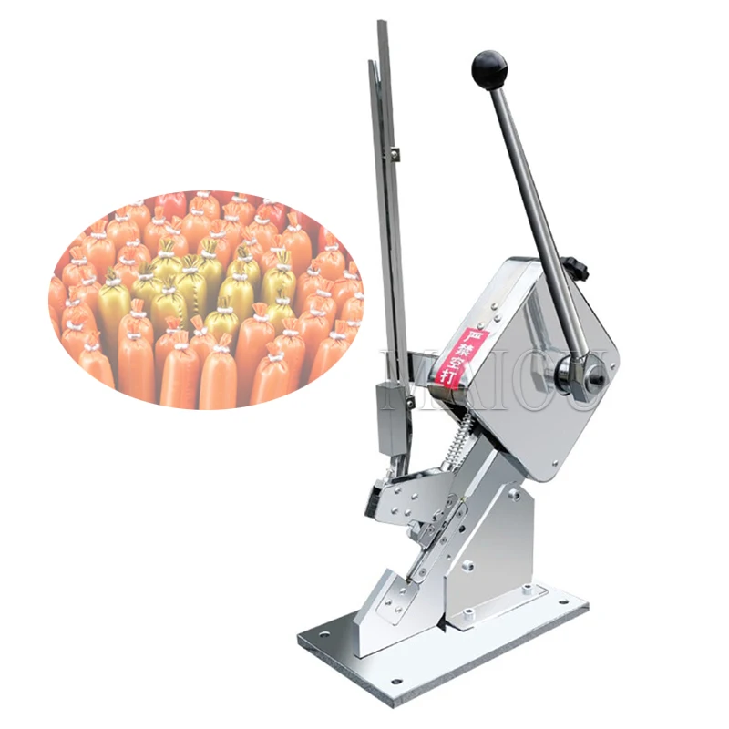 

Manual Buckle Machine Ham Sausage Sausage Tie Machine Supermarket Bag Mesh Bag Edible Mushroom Aluminum Nail Buckle Machine