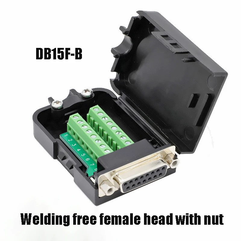 

Двухрядный штырьковый последовательный порт DB9/DB15/DB25, шов без пайки RS232/485 беспаечная электрическая вилка, Штекерный разъем не требует сварки