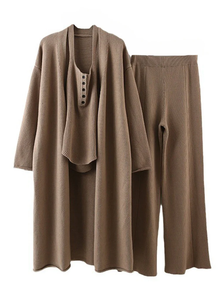 LANMREM осенне-зимний вязаный кардиган облегающий жилет с высокой талией