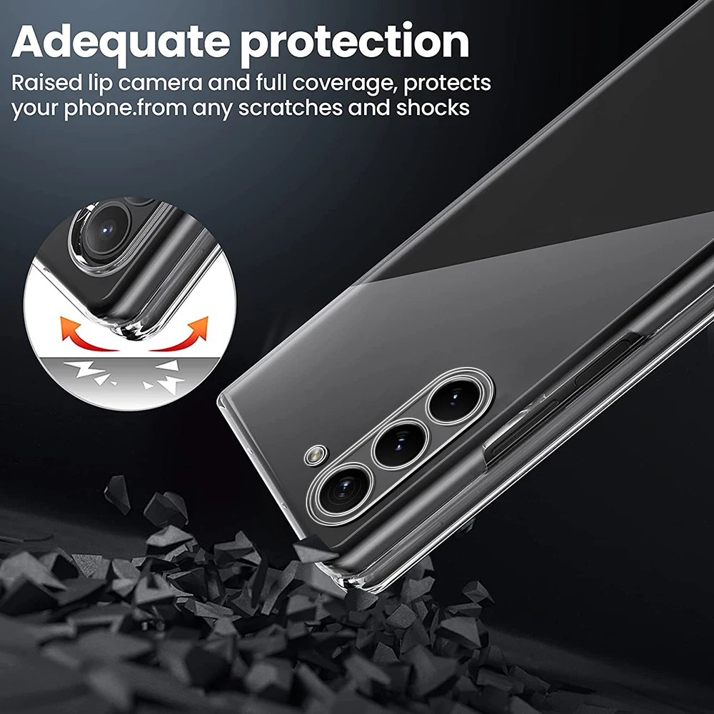 Модернизированный прозрачный акриловый чехол с петлями для Samsung Galaxy Z складной 6 5G