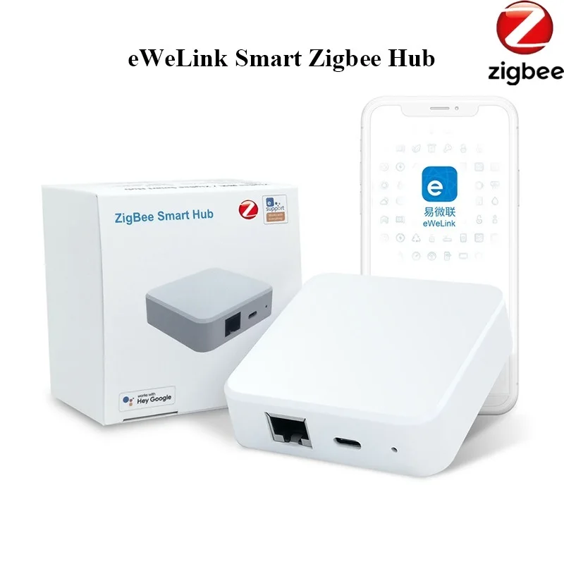

Шлюз Zigbee, шлюз Wi-Fi, беспроводной смарт-мост, дистанционное управление через приложение, подключается ко всем продуктам Ewelink ZigBee, 3,0