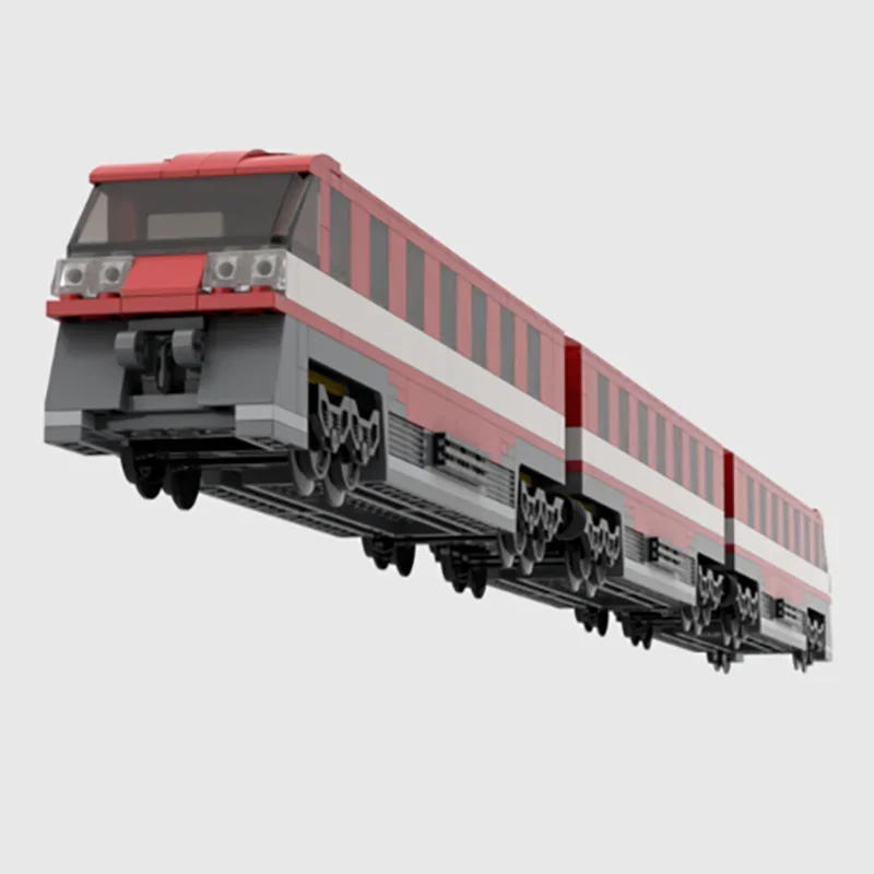 Конструктор Железнодорожный серии Moc конструктор модульная Игрушечная модель