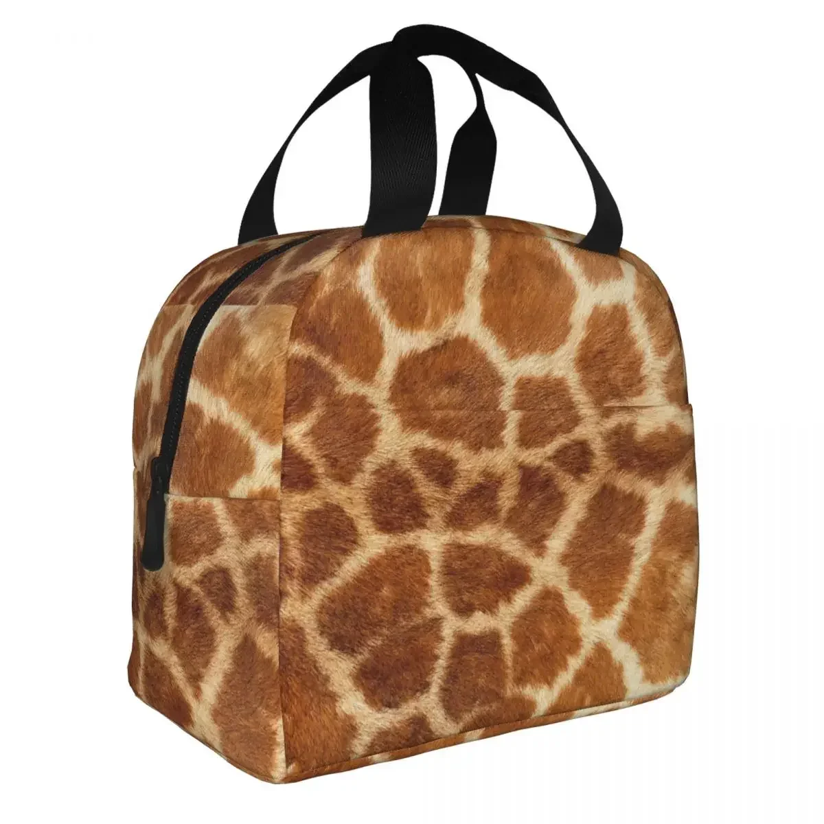 Изолированные сумки для ланча с изображением жирафа герметичные меховые
