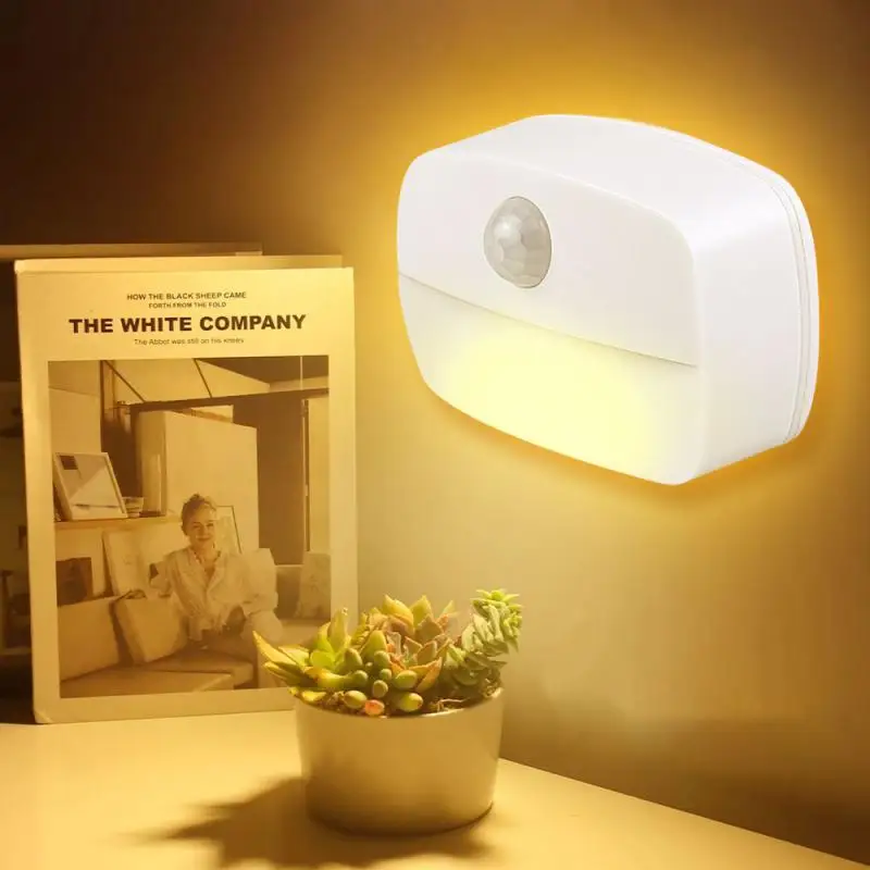 

Ночник с датчиком движения, 220 В, с питанием от батарейки