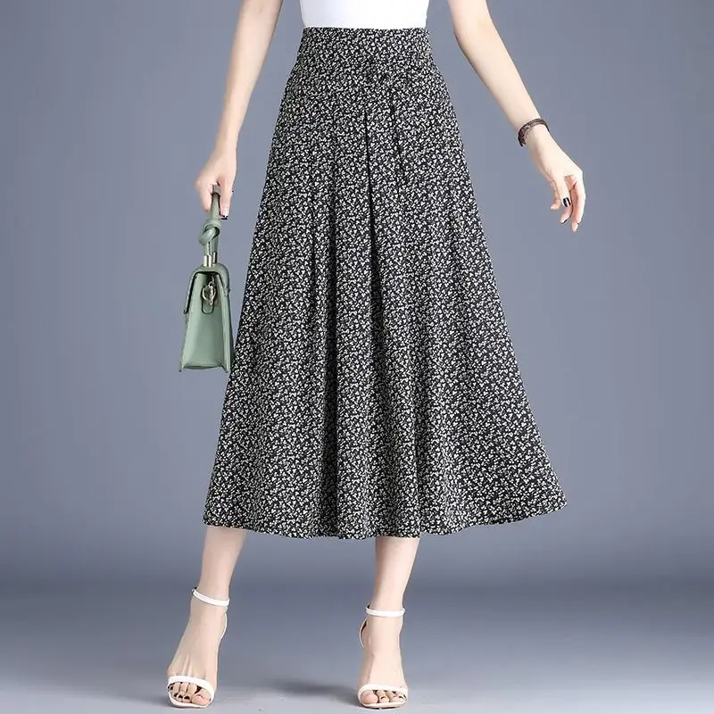 Женская одежда весна-лето 2024 Модная элегантная плиссированная юбка А-силуэта с