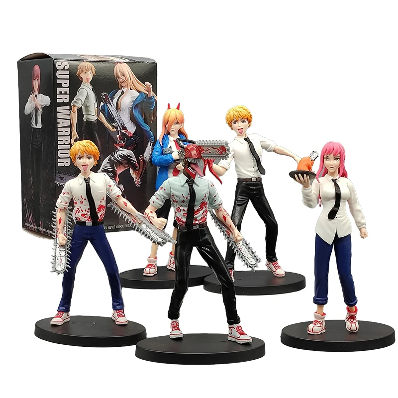 

2023 New Anime Figure Chainsaw Man Pochita Power Electric Times Toys Car Decoration Pvc Model Doll Children Christmas Gift