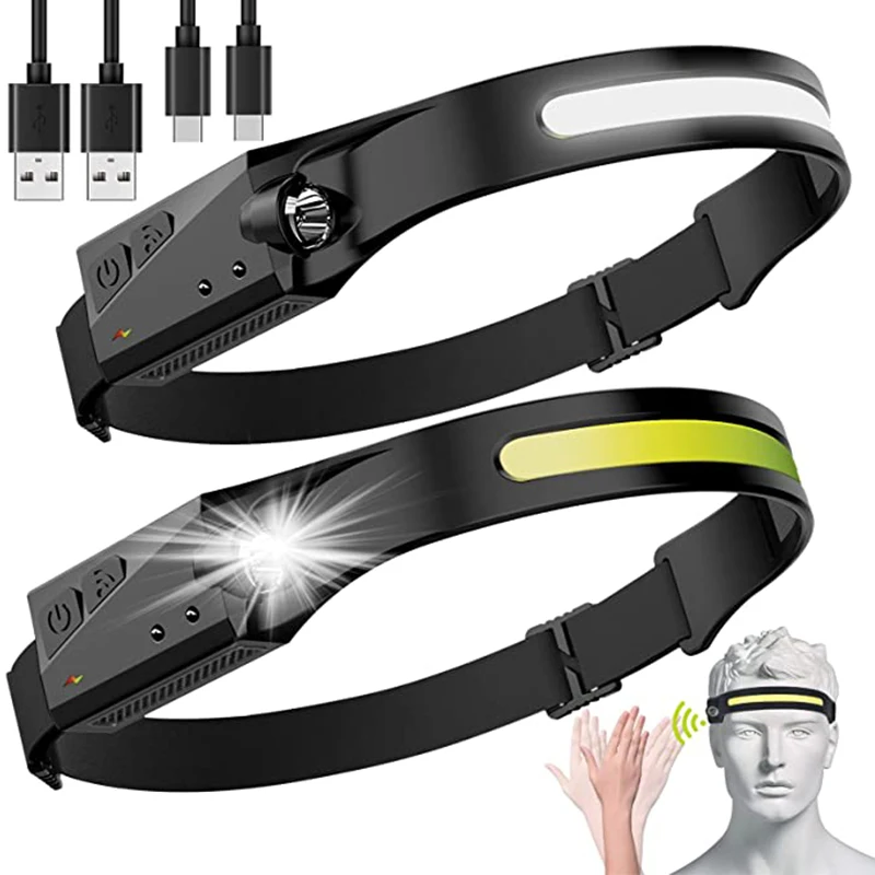 

Фонарь налобный индукционный, супер яркий, USB-зарядка
