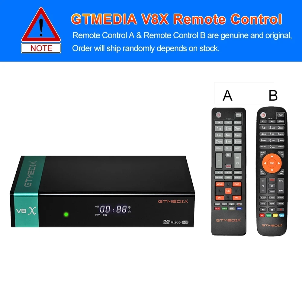 Фото Популярный спутниковый ресивер GTmedia V8X V7 S2X, 1080P, встроенный Wi-Fi обновленный с Gtmedia V8 nova v9 super №3