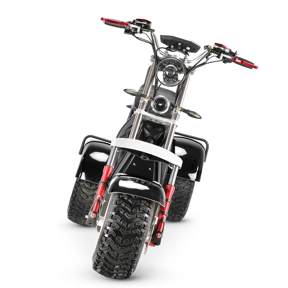 

2000w 3000w eelectric scooter adult with fat bike tire 3 wheel electric motorcycle