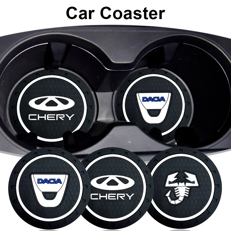 

1PCS General Motors Style Coaster Waterproof and Antiskid for Peugeot 206 307 207 208 308 407 301 3008 508 Car Accessories