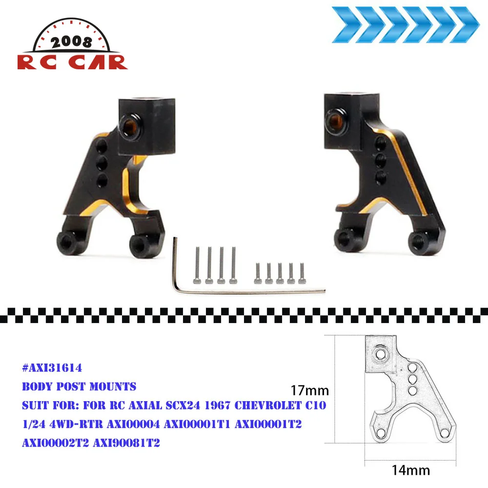# AXI31614 1:24 металлическое Крепление из алюминиевого сплава для фотоэлементов, модель 1967 Chevrolet C10 4WD-RTR AXI00004 AXI00001T1