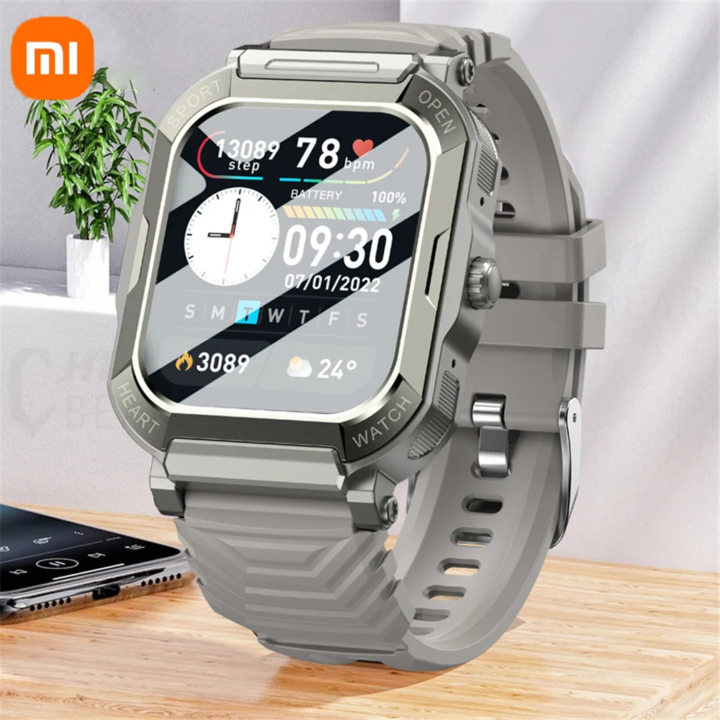 

Xiaomi 2023 New Smart Watch Men 1.9 inch Bluetooth Call Waterproof Outdoor Sports Fitness Tracker SmartWatch Heart Rate Health