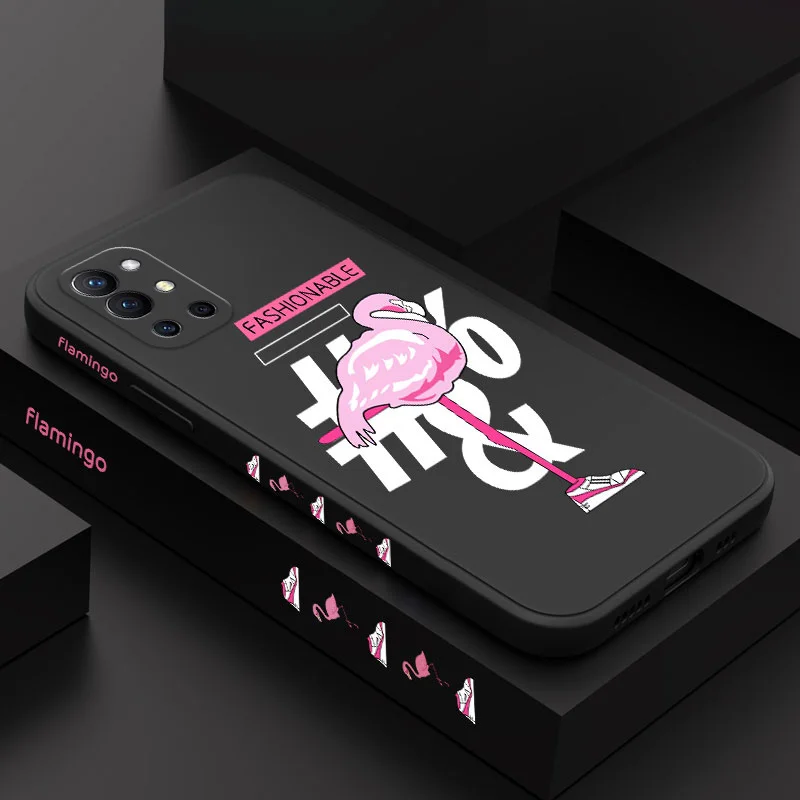 

Beautiful Flamingo Phone Case For Oneplus 9R 9RT 9 8T 8 7 7T Pro 5G Liquid Silicone Cover
