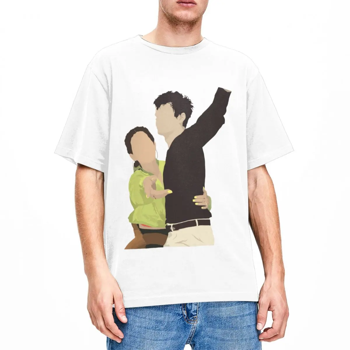 

Футболка с круглым вырезом и коротким рукавом для мужчин и женщин