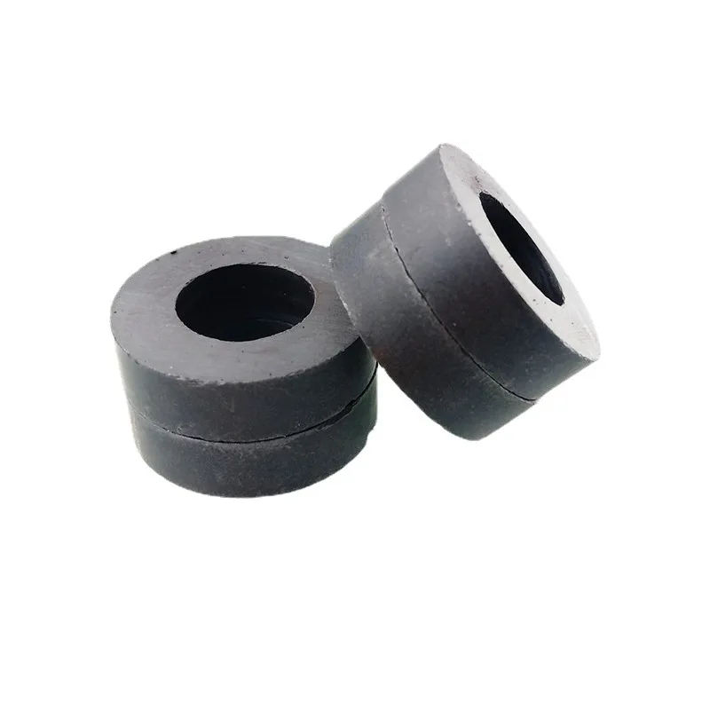 Ферритовый маленький магнит в форме кольца из стали черный магнитный