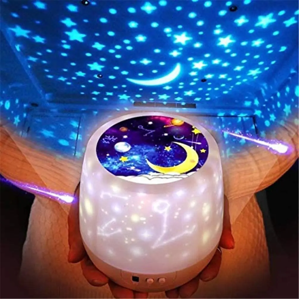

Planet Galaxy Projector Kids Star Night Lights 360° Rotating Constellation Projection for Baby Bedroom Christmas Home Decoration