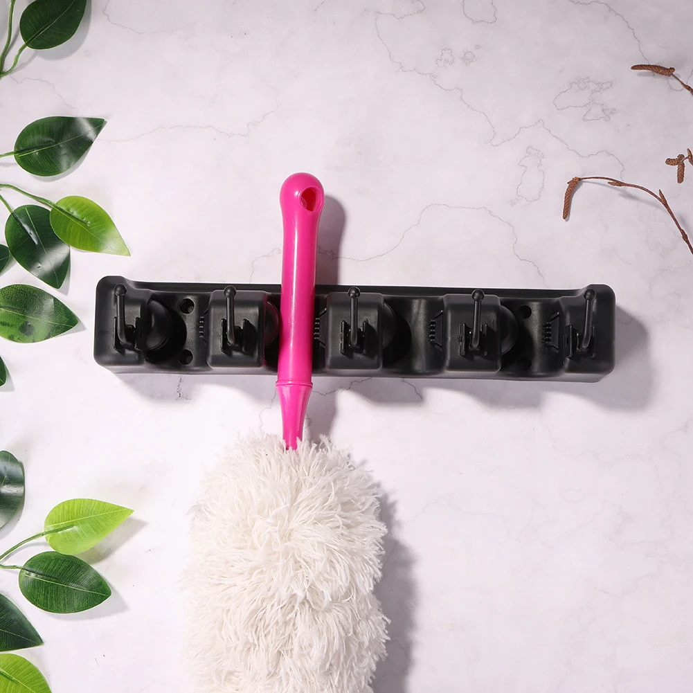 

Wall Mounted Mop Organizer Holder Storage Rack Broom Bathroom Hanger Hooks Wall Mop Organizer Holder Home Kitchen Storage Tool