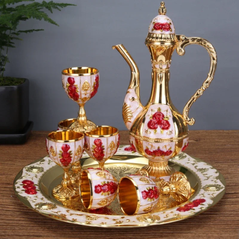 Фляга в стиле графин стакан для красного вина домашний бар металлическая бутылка