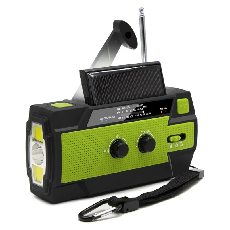 

AWIND AM/FM/WB Radio Emergency Solar Hand Crank Weather Radio 4000mAh Power Bank Phone Charger for Walking Hiking Camping