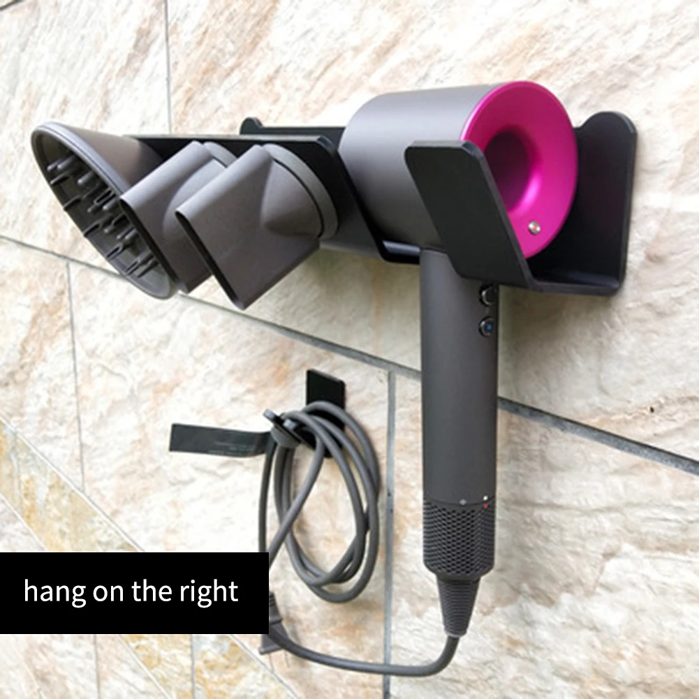 

Hair Dryer Holder For Dyson Hair Dryer Bathroom Storage Organizer Shelf For Wall Mount Bathroom Hardware Decorate Accessories