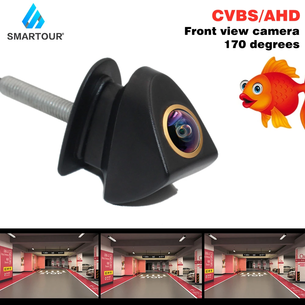 

SMARTOUR Fisheye Front View Logo Golden AHD Camera For Toyota/Prado/Highlander/Cruis/Camry/Corolla/Yaris/VIZI/REIZ/Verso/Veranda