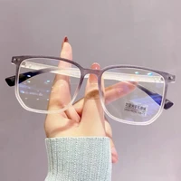 anti blue light full frame myopia glasses trendy mens internet celebrity radiation protection womens large frame flat mirror