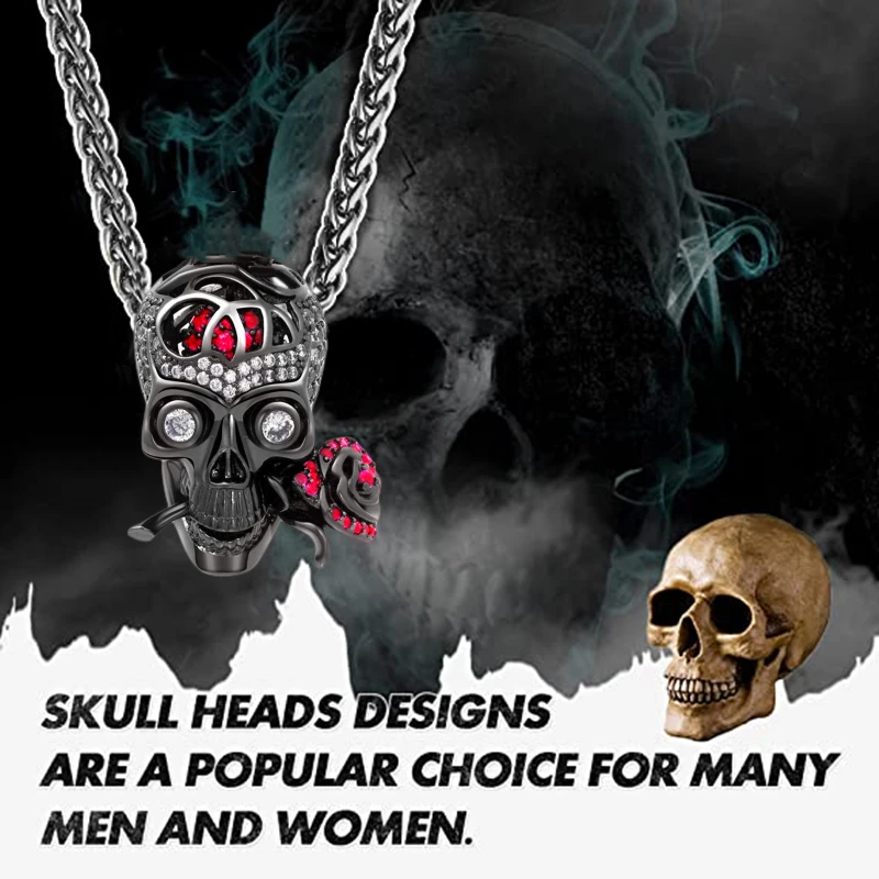 

Collar con colgante de cadena de calavera de acero inoxidable para hombre, gargantilla de estilo Hip Hop, Color dorado, Estilo V