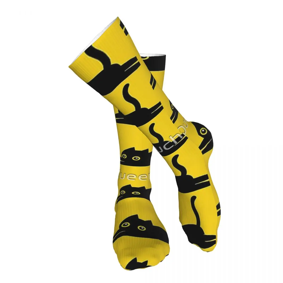 

Black Cat Adult Stockings Stretchy Suitable For Sports Medium Thickness Customised Patterns