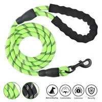 large dog reflective rope durable large dog leash walking big dog collar strengthen traction harness round nylon medium dog lead