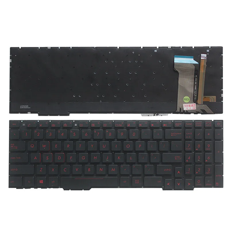 

New US Keyboard For ASUS GL553 GL553V GL553VW ZX553VD ZX53V ZX73 FX553VD FX53VD FX753VD GL753 GL753V GL753VD With Red Backlight