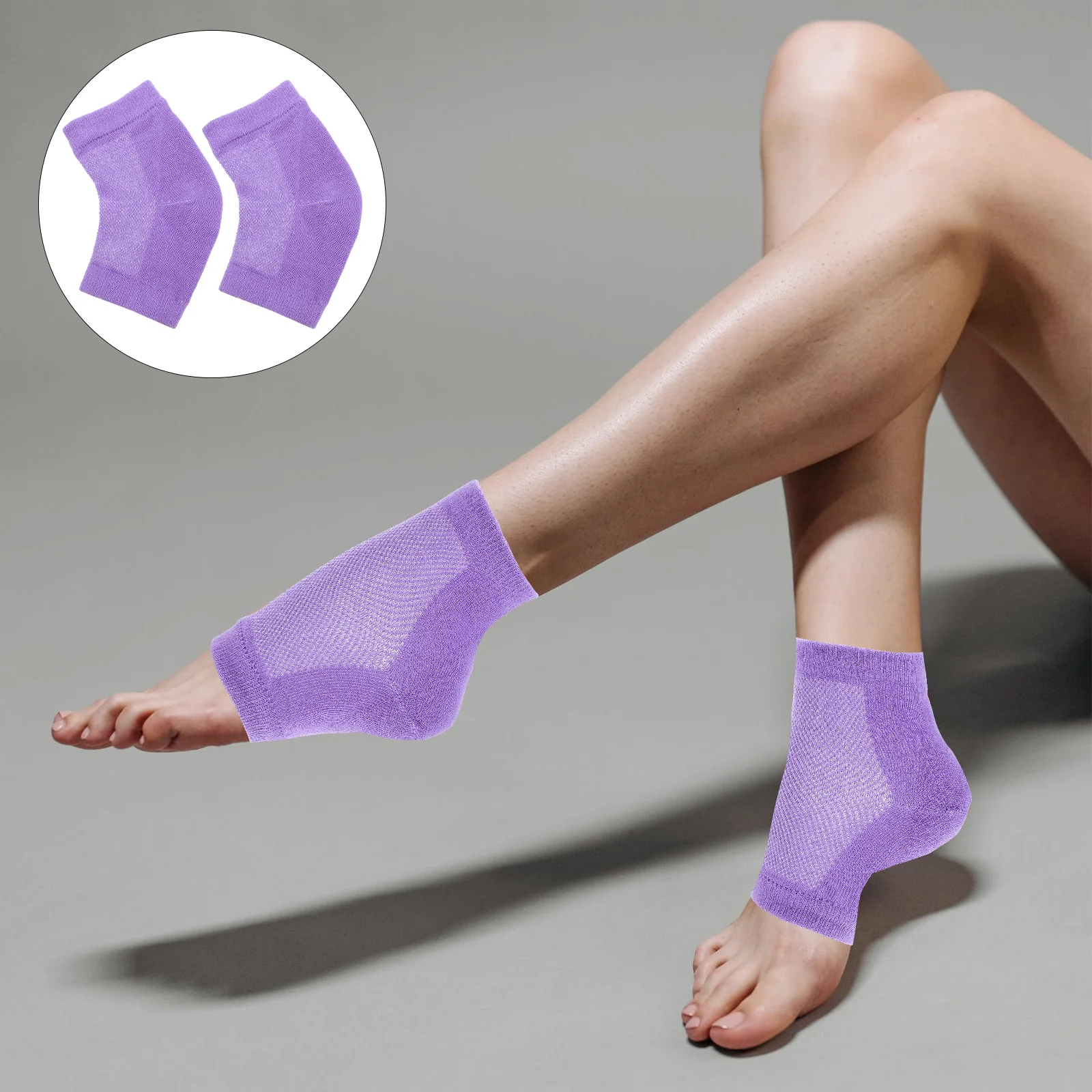 

1 пара, увлажняющие носки на каблуке