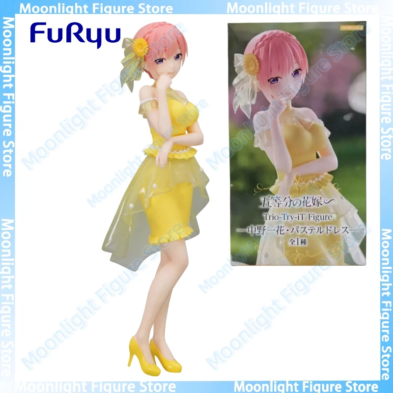 Фото В наличии FuRyu Trio-Try-iT Nakano Ichika платье настольная милая кукла украшения аниме фигурка игрушка подарочная модель коллекция №1