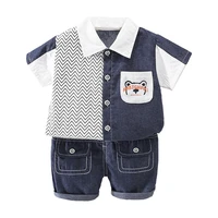 new summer fashion baby boys clothes children girls casual cotton shirt shorts 2pcssets toddler sports costume kids tracksuits