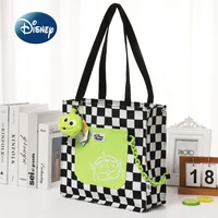 disney three eyes original new womens handbag toy story series womens bag luxury brand checkerboard chain shopping bag