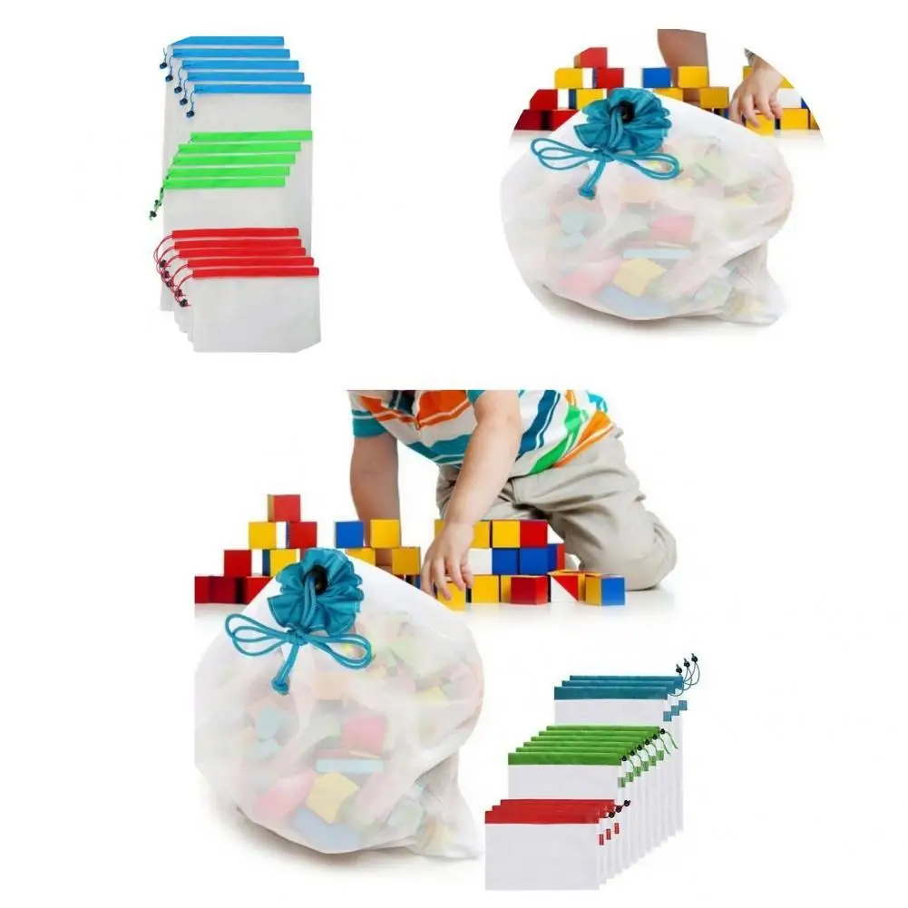 

15 шт., Полиэстеровые сетчатые мешки для фруктов