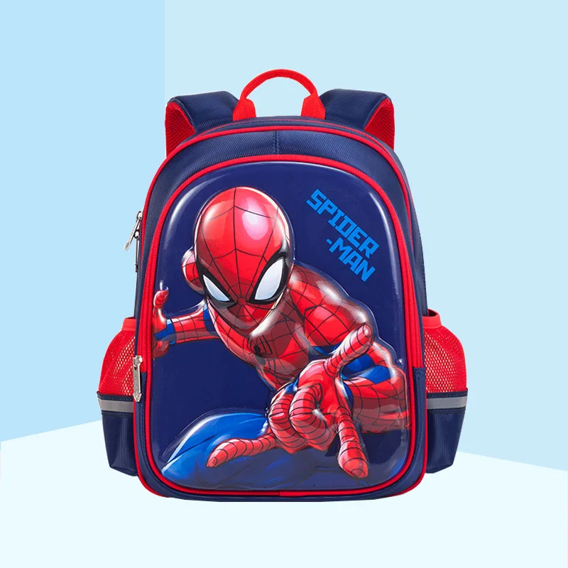 100% original comfortable breathable Disney Spider Man children's schoolbag, casual fashion Disney American captain backpack