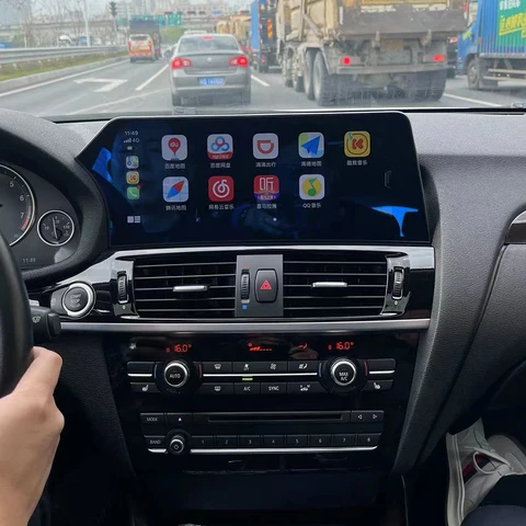 Android14 Автомобильное авторадио стерео для BMW X3 X4 F25 F26 CIC NBT 2011-2015 GPS Navi DSP Мультимедийный плеер Беспроводной головное устройство Carplay