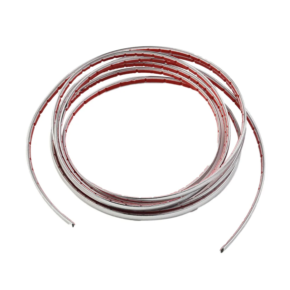 

Car Window Trim Decor Silver Chrome Strip Car Door Edge Bumper Switch Panel Headlight Front Grill Moulding Trim Decoration