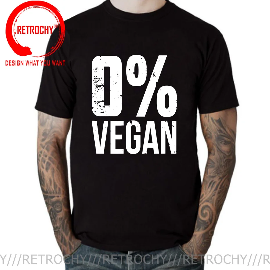

Zero Percent Vegan Funny BBQ Carnivore Meat Eater T-Shirt 0% Vegan T Shirt for Men Printing Tops Tee Shirt Oversized Cotton Tees