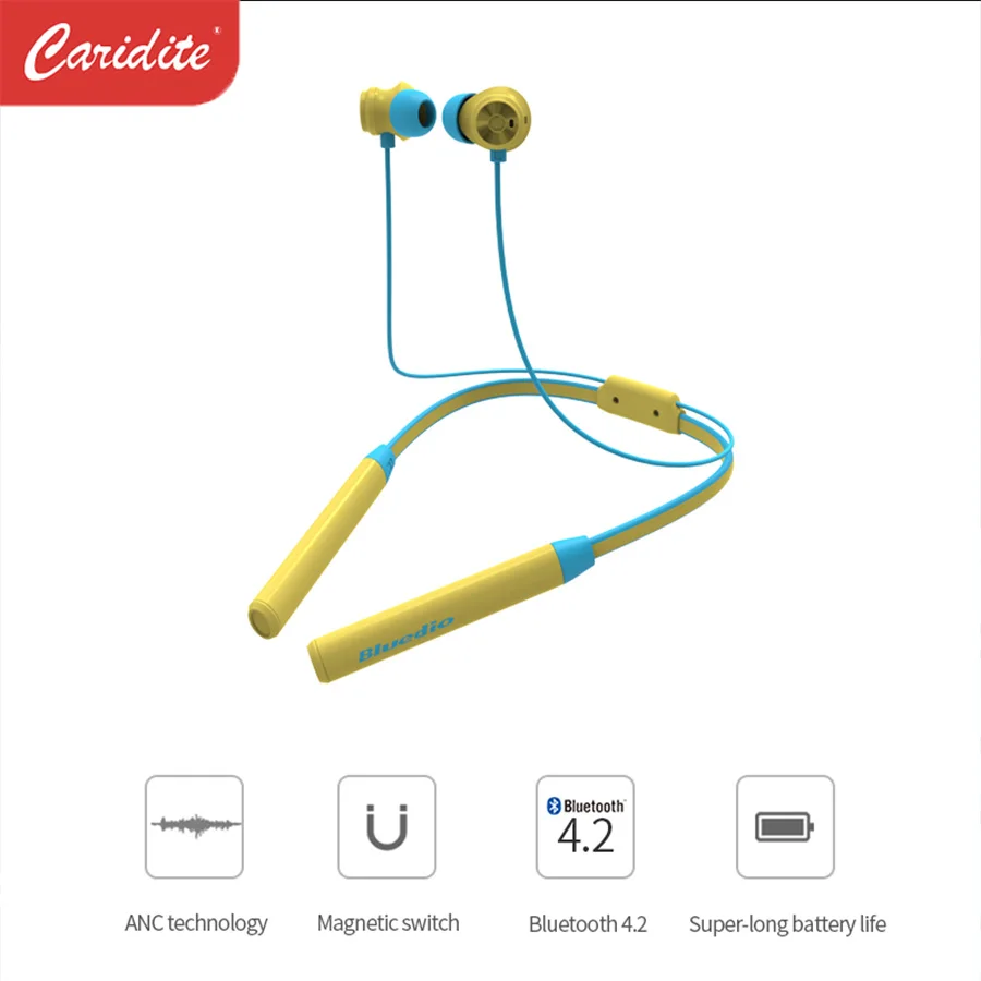 

Sports Bluetooth Headphones Active Noise Cancelling Neck Wireless Headphones In-ear ANC Noise Cancelling Headphones