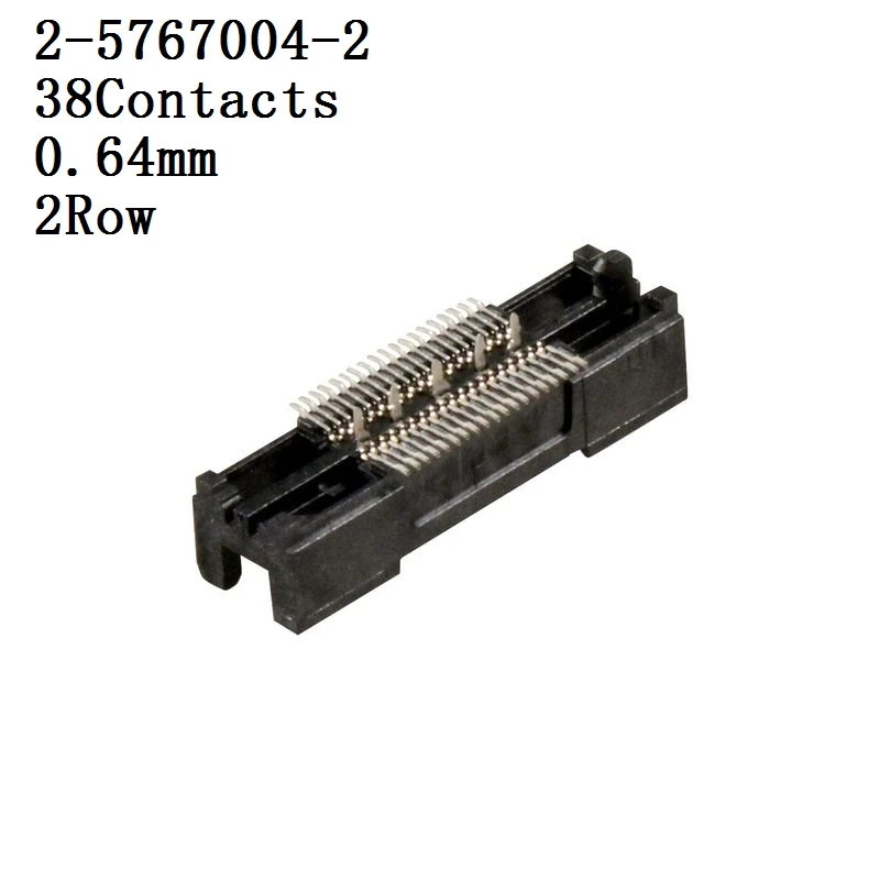 TE CONNECTIVITY--Conector 2-5767004-2,2-767004-2 Connector, Header, 38 Contacts, 0.64 mm, 2 Row, Socket 1 unids/lote