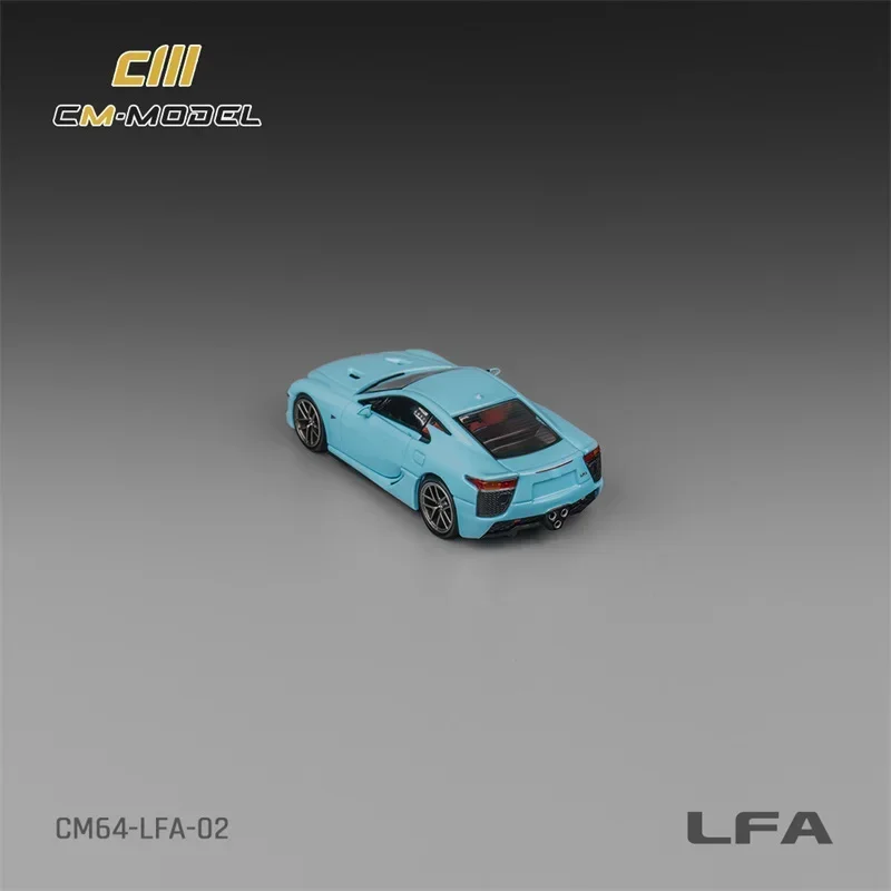 CM МОДЕЛЬ 1:64 LFA BabyBlue Литая под давлением модель автомобиля