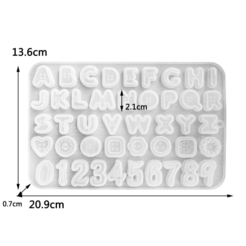 Letter Silicone Mold Alphabet Chocolate Candy Fondant Cake Decorations Symbols Ice Cube Tray Desserts Candle Mold Supplies images - 6