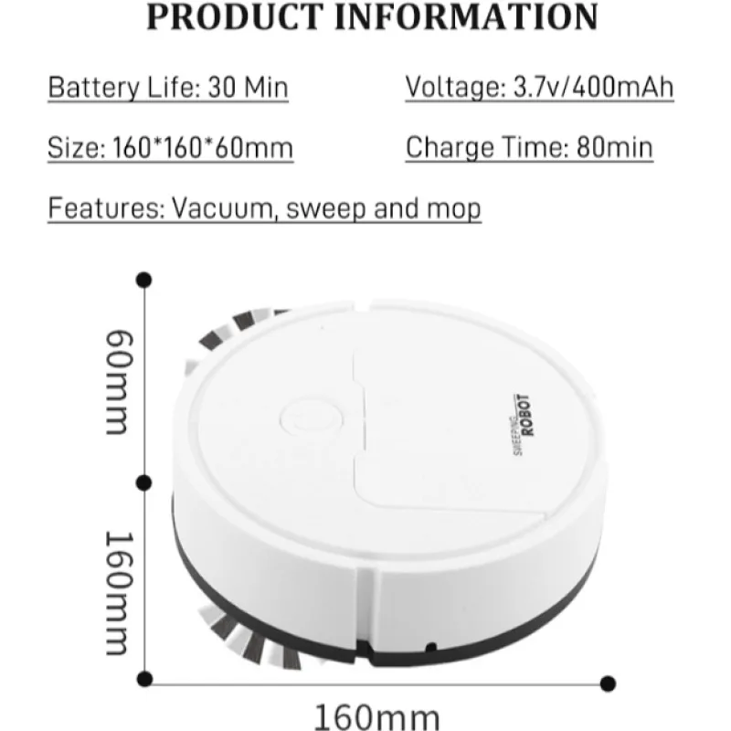 Умный домашний робот для подметания мини-робот уборки пылесосом