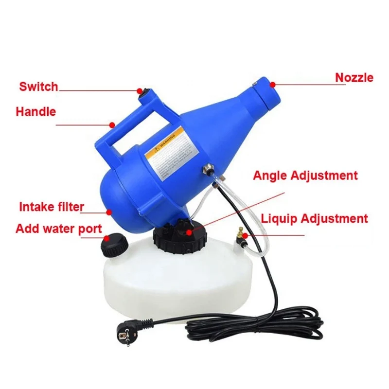 

Portable Electric Ultra Low Volume ULV Sanitize Sterilizer Spray Mist Sprayer Cold Fogging Fogger Atomizer Disinfection Machine