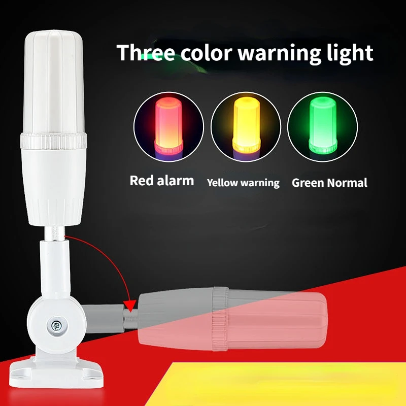 

Single layer tricolor light folding integrated tricolor warning light LED alarm signal indicator 24v220v