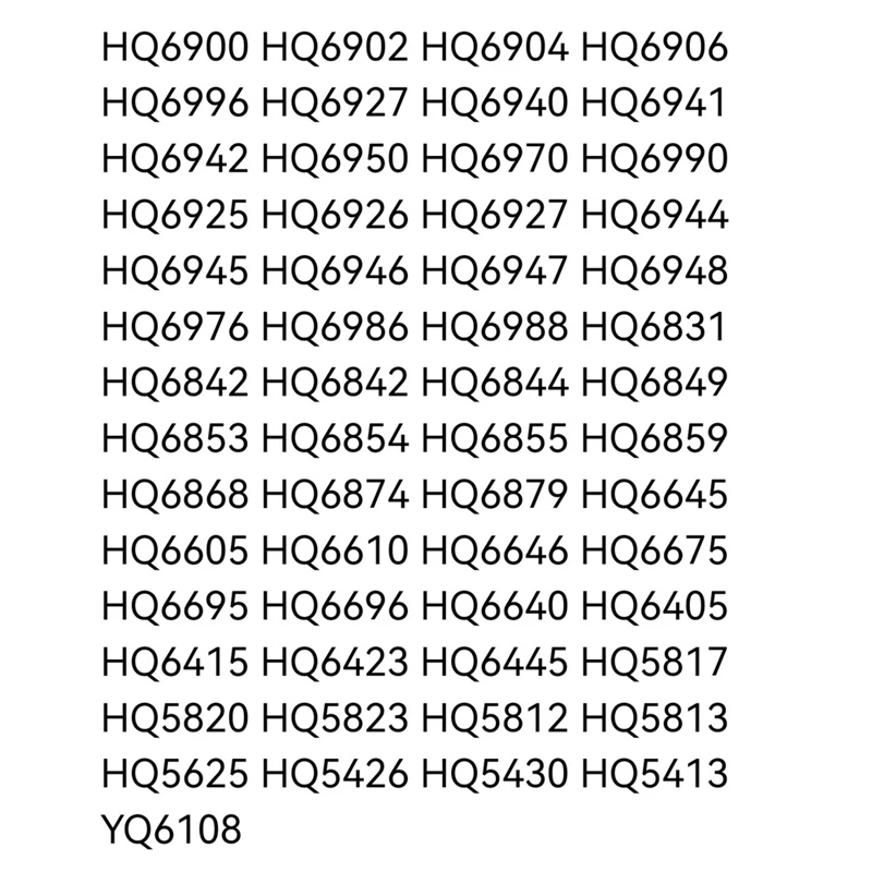 YQ6008 Replacement Whole Heads For Electric Shavers Head YQ6108 YQ6188 YQ6308 HQ6996 HQ6927 HQ6940 Razor Blades