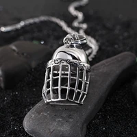 haoyi stainless steel baseball helmet pendant necklace for men fashion luxury smooth metal jewelry accessories