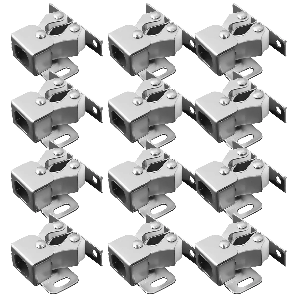 

12 Pcs Cabinet Spring Buckle Magnetic Closures Stainless Steel Door Latch