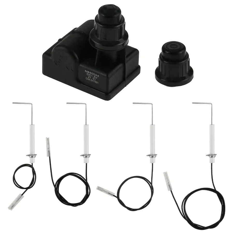 

Gas Grill Spark Generator,Electronic AA Battery BBQ Igniter with 4Pcs Electrode Igniters Wire for Blackstone 28" Propane Gr